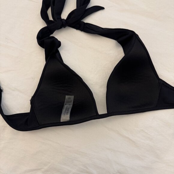 Victoria’s Secret Black Triangle Bikini Top, Push Up, Halter - Picture 4 of 6